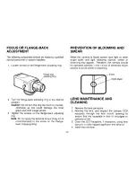 Preview for 19 page of Panasonic WVCP220 - COLOR CCTV CAMERA Operating Instructions Manual