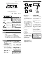 Preview for 1 page of Panasonic WVCP230 - CCD 120V Operating Instructions