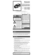 Panasonic WVCP460 - COLOR CCTV CAMERA Operating Instructions Manual preview