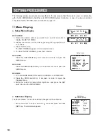Предварительный просмотр 15 страницы Panasonic WVCS564 - COLOR CCTV CAMERA Operating Instructions Manual