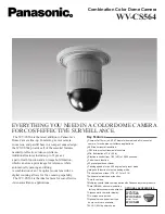 Предварительный просмотр 1 страницы Panasonic WVCS564 - COLOR CCTV CAMERA Specifications