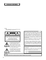 Предварительный просмотр 2 страницы Panasonic WVCU161C - SYSTEM CONTROLLER Operating Instructions Manual