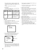 Предварительный просмотр 24 страницы Panasonic WVCU161C - SYSTEM CONTROLLER Operating Instructions Manual