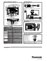 Предварительный просмотр 2 страницы Panasonic WVCU161C - SYSTEM CONTROLLER Specifications