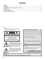 Preview for 2 page of Panasonic WVCU550B - SYSTEM CONTROLLER Operating Instructions Manual