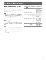 Preview for 19 page of Panasonic WVCU650 - SYSTEM CONTROLLER ADDENDUM Operating Instructions Manual