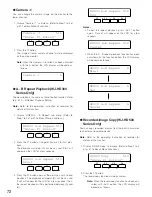 Preview for 72 page of Panasonic WVCU650 - SYSTEM CONTROLLER ADDENDUM Operating Instructions Manual