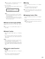 Preview for 107 page of Panasonic WVCU650 - SYSTEM CONTROLLER ADDENDUM Operating Instructions Manual