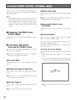 Preview for 108 page of Panasonic WVCU650 - SYSTEM CONTROLLER ADDENDUM Operating Instructions Manual