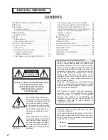 Предварительный просмотр 2 страницы Panasonic WVCW864 - DOME CAMERA Operating Instructions Manual