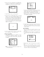 Preview for 29 page of Panasonic WVCW864A - DOME CAMERA Operating Instructions Manual