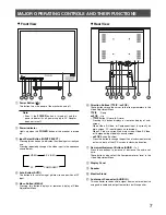 Предварительный просмотр 7 страницы Panasonic WVLC1710 - LCD MONITOR Operating Instructions Manual