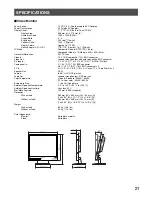 Предварительный просмотр 21 страницы Panasonic WVLC1710 - LCD MONITOR Operating Instructions Manual