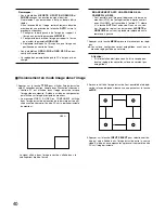 Предварительный просмотр 40 страницы Panasonic WVLC1710 - LCD MONITOR Operating Instructions Manual