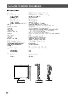 Предварительный просмотр 42 страницы Panasonic WVLC1710 - LCD MONITOR Operating Instructions Manual