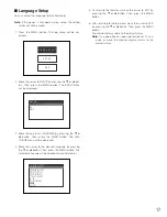 Preview for 17 page of Panasonic WVLD1500 - 15" LCD Monitor Operating Instructions Manual