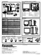 Preview for 2 page of Panasonic WVLD1500 - 15" LCD Monitor Specifications