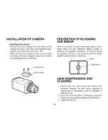 Preview for 12 page of Panasonic WVMG14 - CCTV CAMERA Operating Instructions Manual