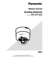 Preview for 1 page of Panasonic WVNF302 - NETWORK CAMERA Operating Instructions Manual