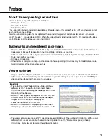 Preview for 3 page of Panasonic WVNF302 - NETWORK CAMERA Operating Instructions Manual