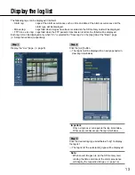 Preview for 13 page of Panasonic WVNF302 - NETWORK CAMERA Operating Instructions Manual