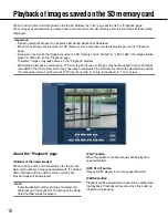 Preview for 16 page of Panasonic WVNF302 - NETWORK CAMERA Operating Instructions Manual