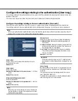 Preview for 39 page of Panasonic WVNF302 - NETWORK CAMERA Setup Instructions