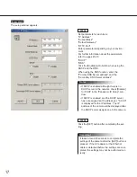 Preview for 17 page of Panasonic WVNM100 - NETWORK COLOR CAMERA Operating Instructions Manual