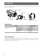 Preview for 12 page of Panasonic WVNP244 - COLOR CCTV CAMERA Operating Instructions Manual