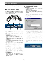 Preview for 20 page of Panasonic WVNW474S - COLOR CCTV CAMERA Operating Instructions Manual