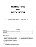 Предварительный просмотр 6 страницы Panasonic WVRC150 - CONTROLLER Operating Instructions & Installation Manual