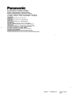 Preview for 16 page of Panasonic WVRC150 - CONTROLLER Operating Instructions & Installation Manual