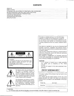 Предварительный просмотр 2 страницы Panasonic WX-C910 Series Operating Instructions Manual