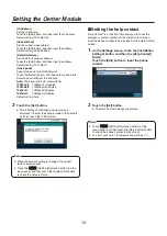 Preview for 12 page of Panasonic WX-CC411A Operating Instructions Manual