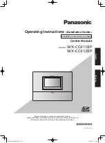 Preview for 1 page of Panasonic WX-CC411BP Operating Instructions Manual