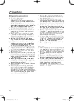 Preview for 12 page of Panasonic WX-CC411BP Operating Instructions Manual