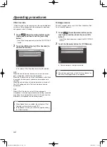 Preview for 42 page of Panasonic WX-CC411BP Operating Instructions Manual