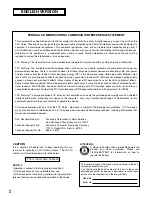 Preview for 2 page of Panasonic WX-CH2050A Operating Instructions Manual