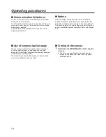 Preview for 14 page of Panasonic WX-CH450 Operating Instructions Manual