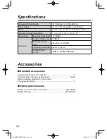 Предварительный просмотр 40 страницы Panasonic WX-CH455 Operating Instructions Manual