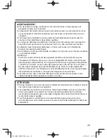 Предварительный просмотр 43 страницы Panasonic WX-CH455 Operating Instructions Manual