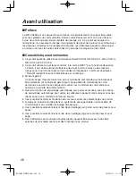 Preview for 46 page of Panasonic WX-CH455 Operating Instructions Manual