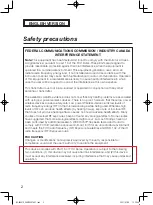 Preview for 2 page of Panasonic WX-CH457P Operating Instructions Manual