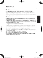 Preview for 7 page of Panasonic WX-CH457P Operating Instructions Manual