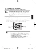 Предварительный просмотр 21 страницы Panasonic WX-CR480P Operating Instructions Manual