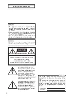 Preview for 2 page of Panasonic WX-CS460 Operating Instructions Manual