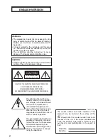 Предварительный просмотр 2 страницы Panasonic WX-CS460 Operating Instructions Manual