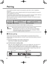 Preview for 44 page of Panasonic WX-SR202P Operating Instructions Manual