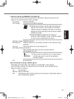 Предварительный просмотр 17 страницы Panasonic WX-SR204 Operating Instructions Manual