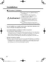 Preview for 82 page of Panasonic WX-SR204P Operating Instructions Manual